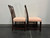 SOLD OUT - FANCHER Solid Mahogany Chippendale Straight Leg Dining Side Chairs - Pair A