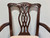 SOLD OUT - FANCHER Solid Mahogany Chippendale Straight Leg Dining Captain's Arm Chairs - Pair