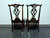 SOLD OUT - HENREDON Rittenhouse Square Mahogany Chippendale Ball in Claw Dining Side Chairs - Pair 3