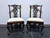 SOLD OUT - HENREDON Rittenhouse Square Mahogany Chippendale Ball in Claw Dining Side Chairs - Pair 4