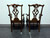 SOLD - HENREDON Rittenhouse Square Mahogany Chippendale Ball in Claw Dining Arm Chairs - Pair 