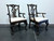 SOLD - HENREDON Rittenhouse Square Mahogany Chippendale Ball in Claw Dining Arm Chairs - Pair 