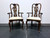 SOLD OUT - THOMASVILLE Cherry Queen Anne Style Dining Captain's Arm Chairs - Pair