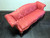 SOLD  - STICKLEY Williamsburg Camel Back Sofa w Ball Claw Feet in Rose Damask