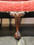 SOLD  - STICKLEY Williamsburg Camel Back Sofa w Ball Claw Feet in Rose Damask