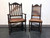 SOLD OUT - Victorian Gothic Tiger Oak Barley Twist Dining Chairs - Set of 6