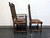 SOLD OUT - Victorian Gothic Tiger Oak Barley Twist Dining Chairs - Set of 6