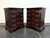 SOLD OUT - STATTON Trutype Americana Cherry Chippendale Nightstands Bedside Chests - Pair 