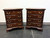 SOLD OUT - STATTON Trutype Americana Cherry Chippendale Nightstands Bedside Chests - Pair 