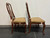SOLD - FANCHER Solid Cherry Queen Anne Dining Side Chairs - Pair B