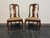 SOLD - FANCHER Solid Cherry Queen Anne Dining Side Chairs - Pair C