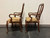 SOLD OUT - FANCHER Solid Cherry Queen Anne Dining Captain's Arm Chairs - Pair