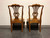 SOLD - HEKMAN Marsala French Country Oak Dining Side Chairs - Pair C