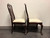 SOLD OUT - HENREDON 18th Century Portfolio Solid Mahogany Dining Side Chairs - Pair 1