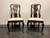 SOLD OUT - HENREDON 18th Century Portfolio Solid Mahogany Dining Side Chairs - Pair 2