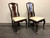 SOLD OUT - HENREDON 18th Century Portfolio Solid Mahogany Dining Side Chairs - Pair 3