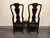 SOLD OUT - HENREDON 18th Century Portfolio Solid Mahogany Dining Side Chairs - Pair 3