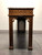 SOLD OUT - HENREDON Chinese Chippendale Carved Mahogany w/ Marble Top Console Sofa Table