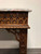 SOLD OUT - HENREDON Chinese Chippendale Carved Mahogany w/ Marble Top Console Sofa Table