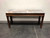 SOLD OUT - HENREDON Chinese Chippendale Carved Mahogany w/ Marble Top Console Sofa Table