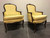 SOLD OUT - French Provincial Louis XV Style Bergere Chairs by Century Chair Co - Pair