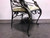 SOLD - AICO Wrought Iron Accent Dining Armchairs w Goose Neck Head Detail - Pair 2
