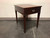 SOLD - Vintage Federal Hepplewhite Style Solid Mahogany End Side Accent Table