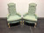SOLD OUT - Vintage Mid-20th Century French Provincial Louis XV Style Chairs - Pair