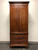 SOLD OUT - Vintage Chippendale Yew Wood Secretary Desk Armoire / Linen Press - A