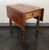 SOLD - Antique American Cherry Drop-Leaf Side Table w/ Turned Legs