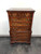 SOLD OUT - Vintage Carved Crotch Mahogany Chippendale Chest on Chest