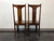 SOLD - Solid Mango Wood Dining / Kitchen Chairs - Pair 1