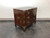 SOLD - HENREDON Asian Japanese Tansu Campaign Style Mahogany Nightstand