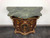 SOLD - Italianate Brass Ormolu Mounted Hand Painted Marble Top Commode/Console Cabinet