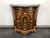 SOLD - Italianate Brass Ormolu Mounted Hand Painted Marble Top Commode/Console Cabinet