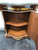 SOLD - Italianate Brass Ormolu Mounted Hand Painted Marble Top Commode/Console Cabinet