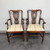 SOLD - BEVAN FUNNELL Reprodux Mahogany Georgian Straight Leg Dining  Armchairs - Pair