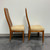 SOLD - HENREDON Artefacts Campaign Style Dining Side Chairs - Pair 1
