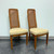 SOLD - HENREDON Artefacts Campaign Style Dining Side Chairs - Pair 1