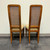 SOLD - HENREDON Artefacts Campaign Style Dining Side Chairs - Pair 2