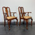 SOLD OUT - HENKEL HARRIS 109A 24 Wild Black Cherry Queen Anne Dining Armchairs - Pair