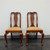 SOLD OUT - HENKEL HARRIS 109S 24 Solid Wild Black Cherry Queen Anne Dining Side Chairs - Pair A