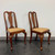 SOLD OUT - HENKEL HARRIS 109S 24 Solid Wild Black Cherry Queen Anne Dining Side Chairs - Pair A