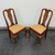 SOLD OUT - HENKEL HARRIS 109S 24 Solid Wild Black Cherry Queen Anne Dining Side Chairs - Pair A