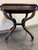 SOLD - Vintage Mahogany Tooled Leather Top Federal Style Lamp Table on Casters