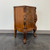 SOLD - Vintage Carved Burl Walnut French Country Style Nightstand Bedside Cabinet