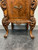 SOLD - Vintage Carved Burl Walnut French Country Style Nightstand Bedside Cabinet