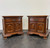 SOLD - THOMASVILLE Cherry Chippendale Style Nightstands Bedside Chests - Pair