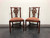SOLD OUT - HENKEL HARRIS 101S 29 Mahogany Chippendale Dining Side Chairs - Pair A