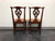 SOLD OUT - HENKEL HARRIS 101S 29 Mahogany Chippendale Dining Side Chairs - Pair A